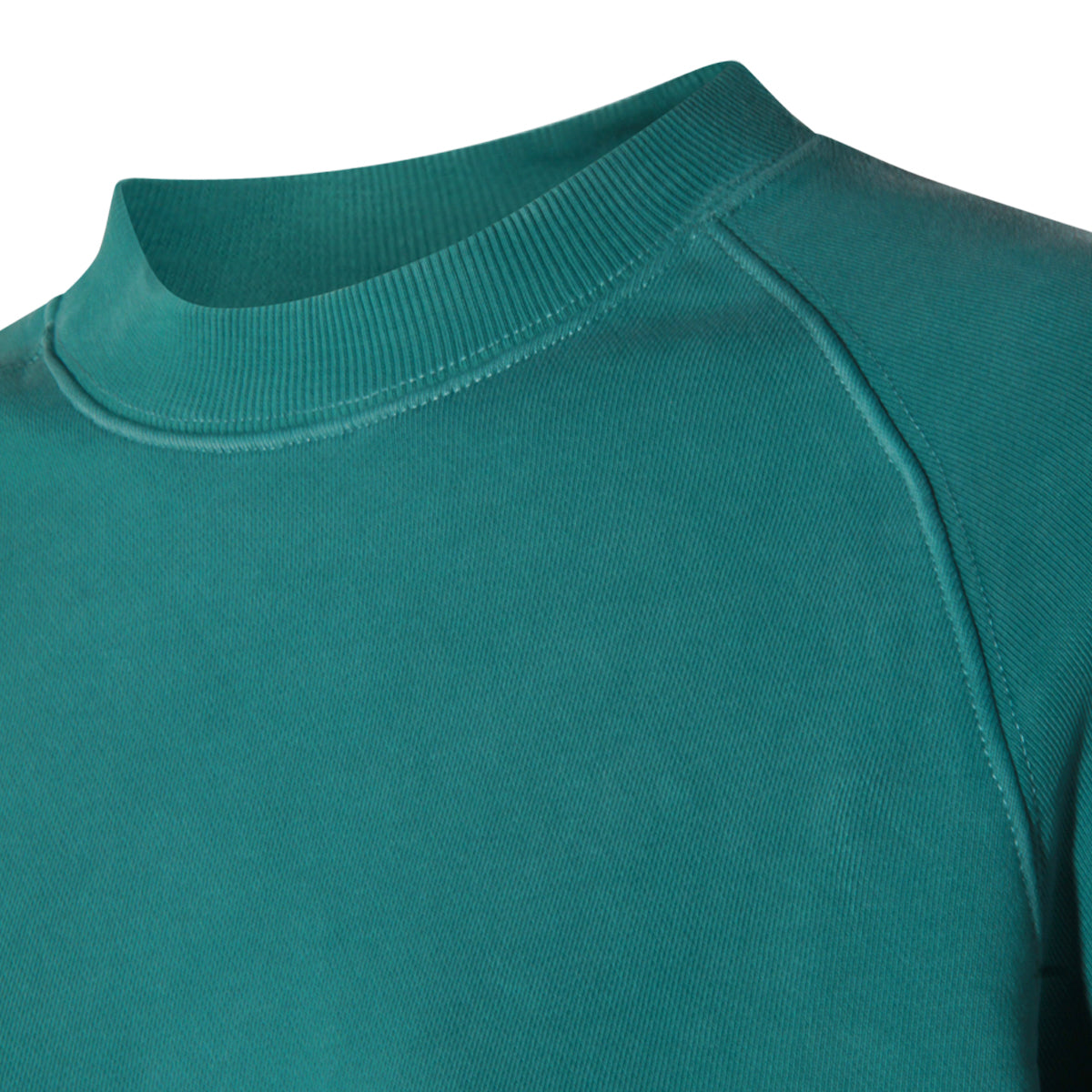 DARK GREEN COTTON SWEATSHIRT