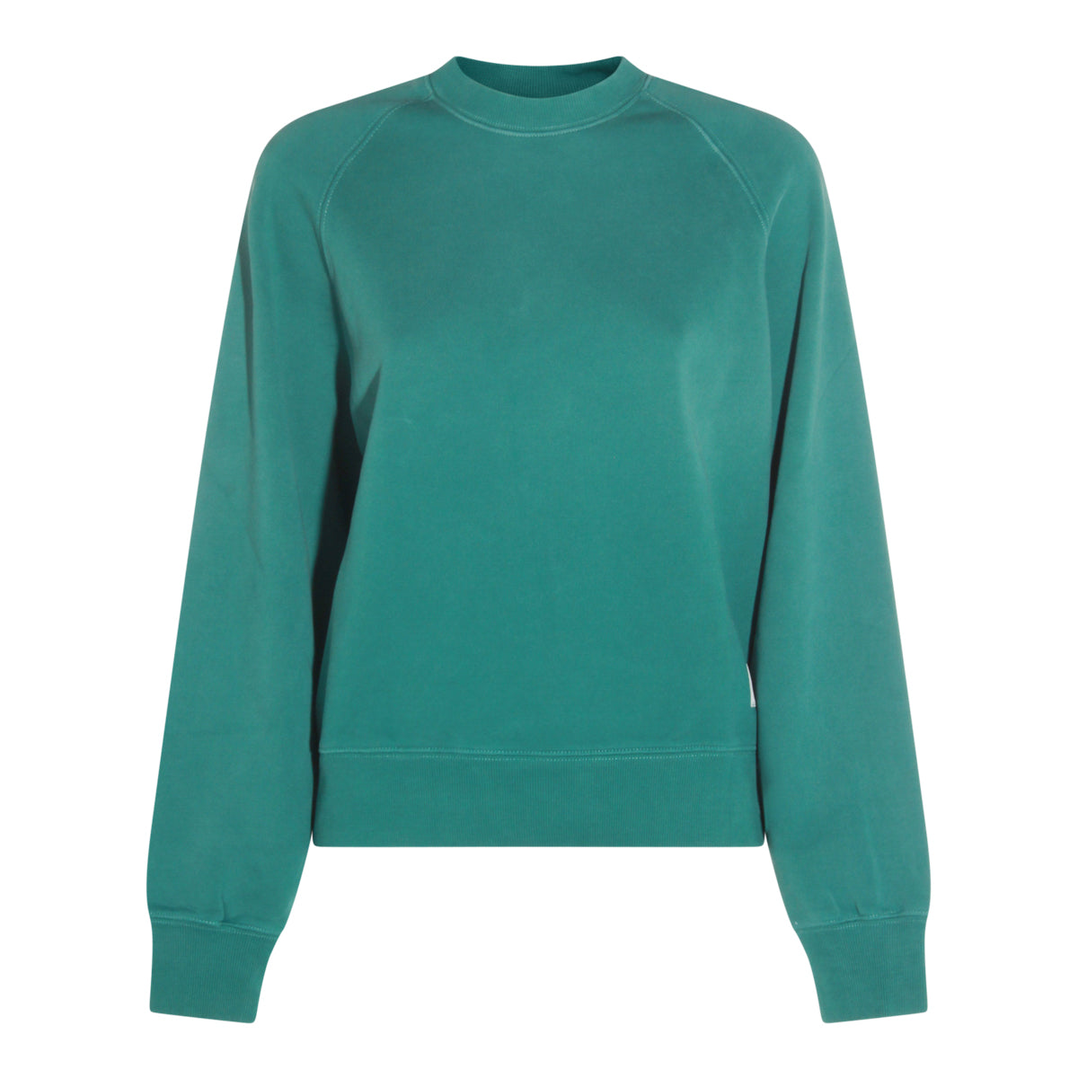 DARK GREEN COTTON SWEATSHIRT
