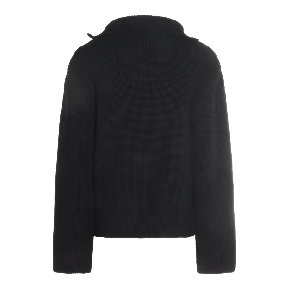 BLACK WOOL KNITWEAR