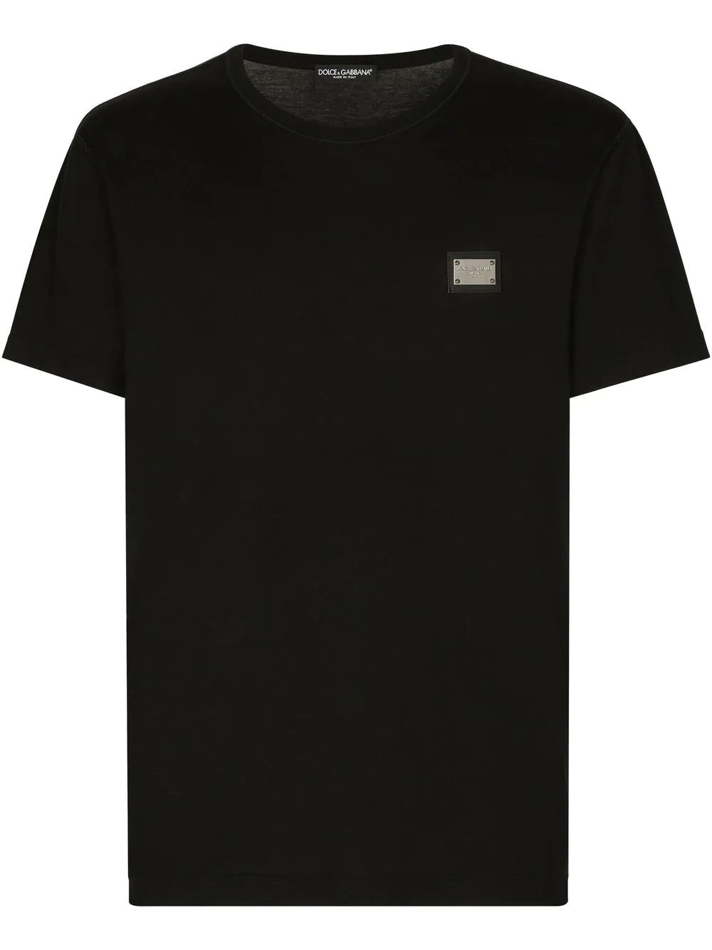 BLACK COTTON T-SHIRT