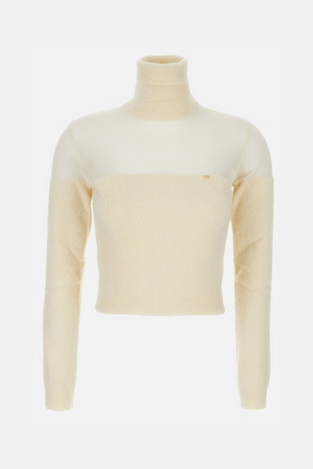 TURTLENECK WITH BRUSHED INSERT