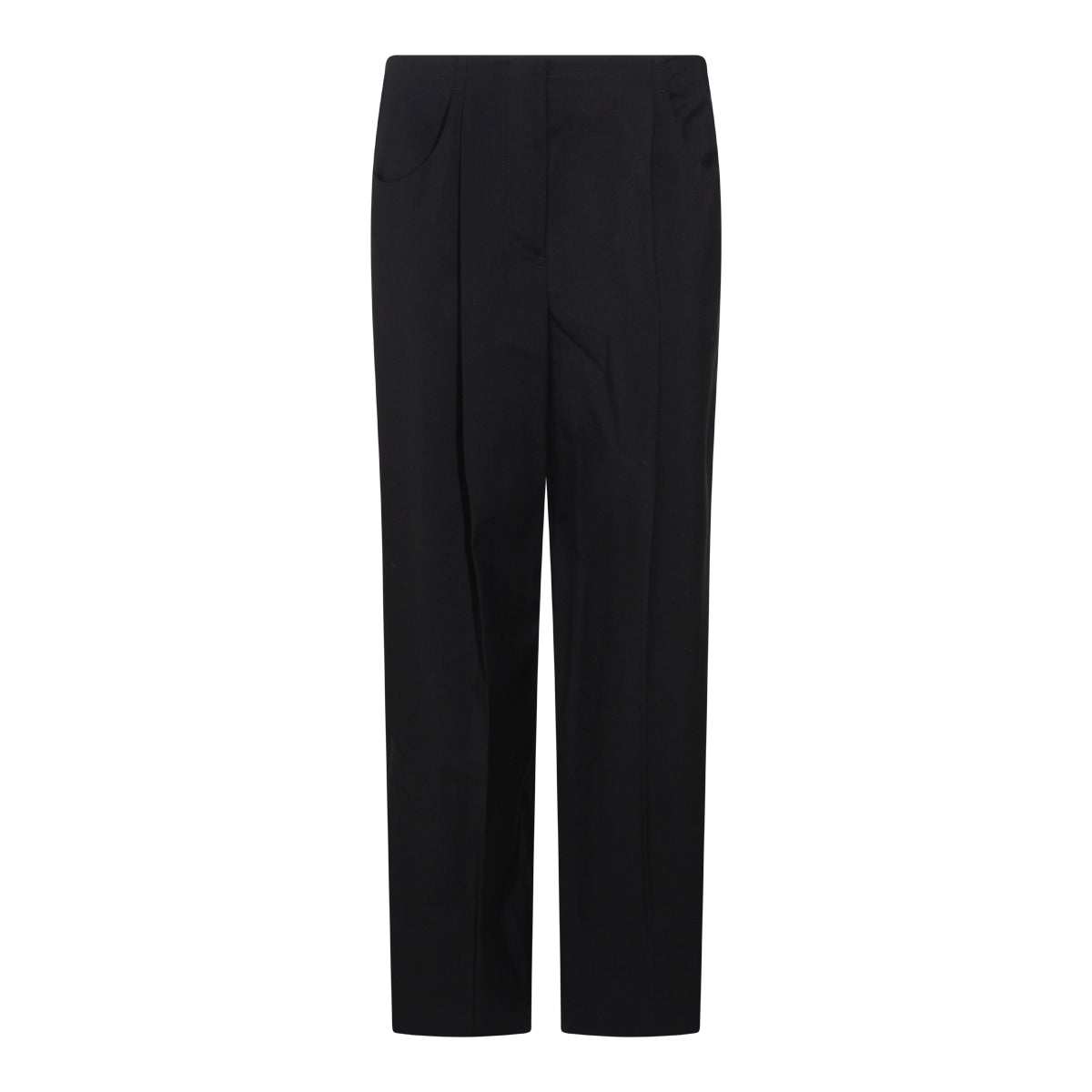 BLACK WOOL PANTS