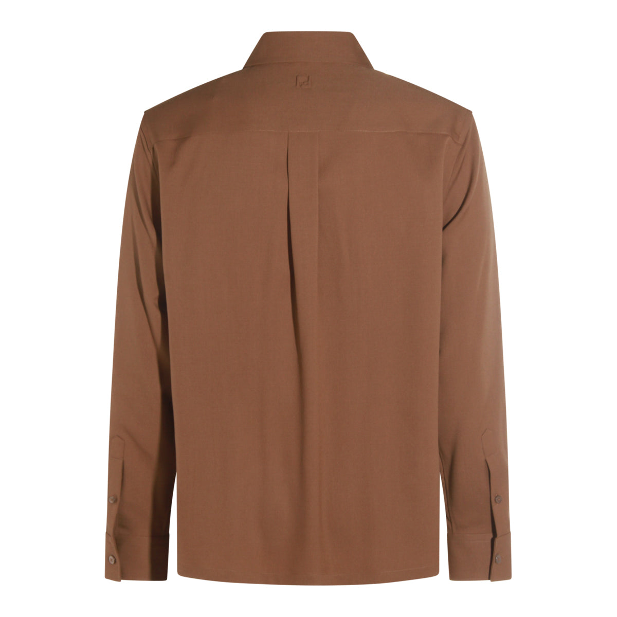 BROWN WOOL SHIRT