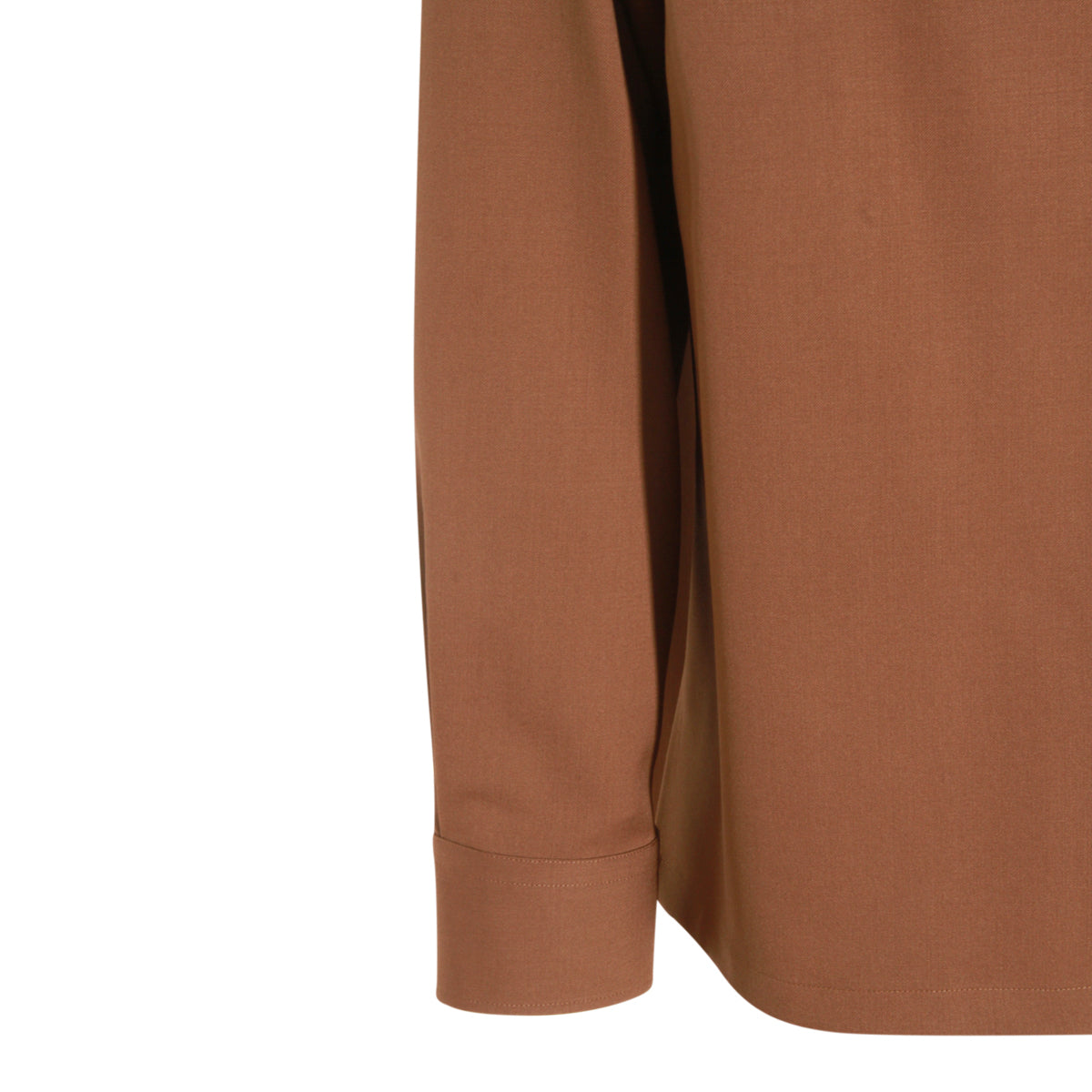 BROWN WOOL SHIRT