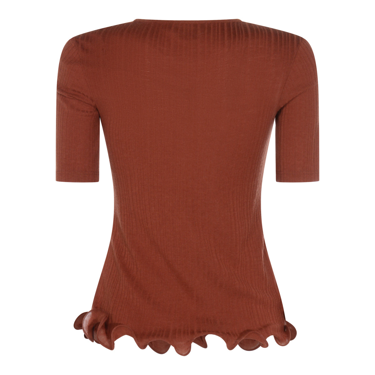 DARK RED WOOL KNITWEAR