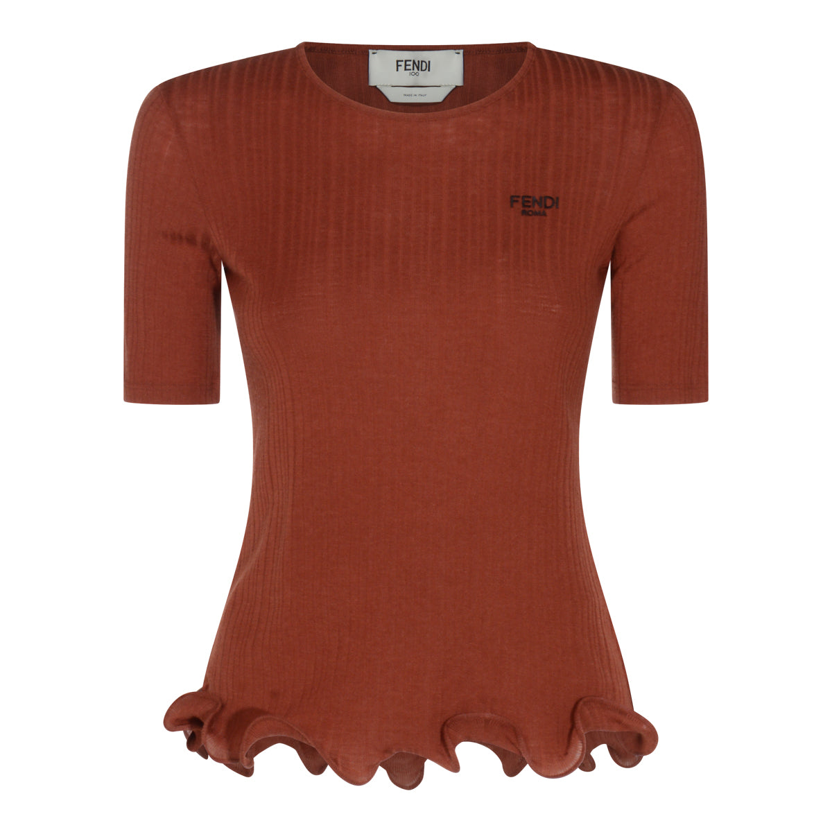 DARK RED WOOL KNITWEAR