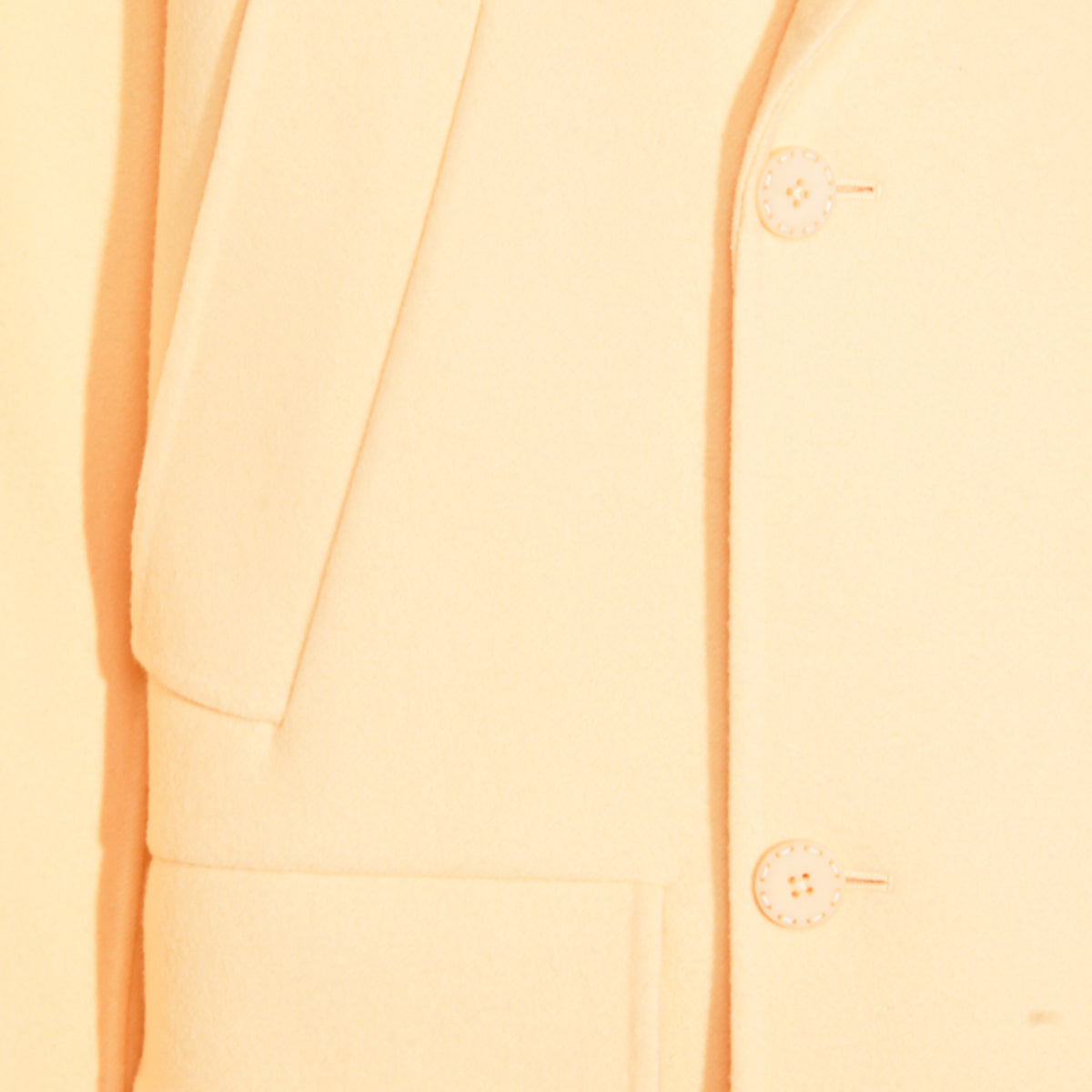 YELLOW WOOL COAT