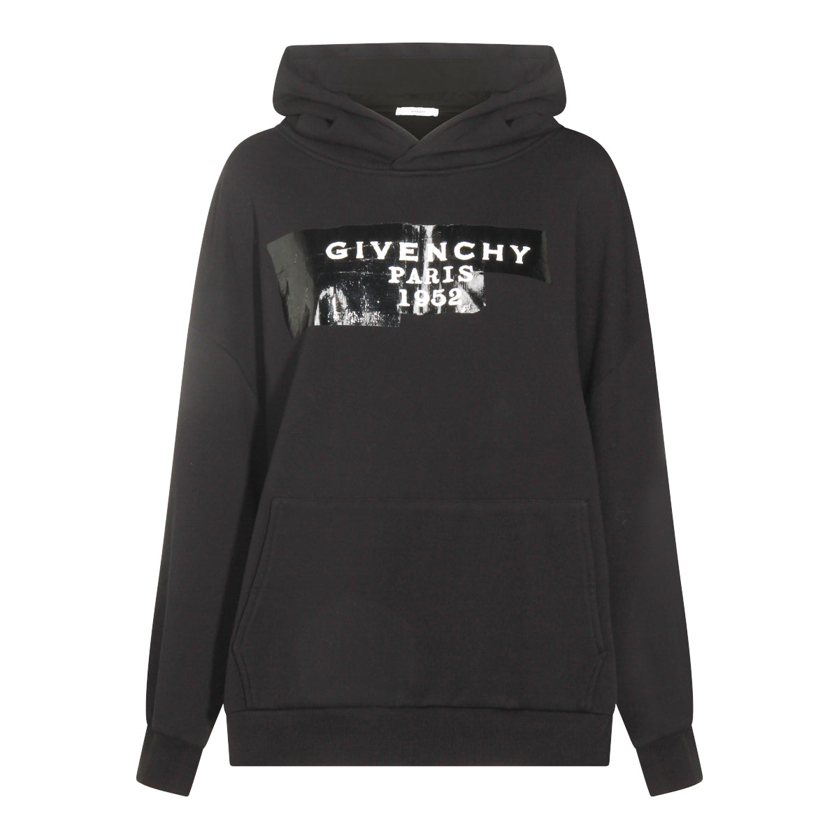 BLACK COTTON SWEATSHIRT