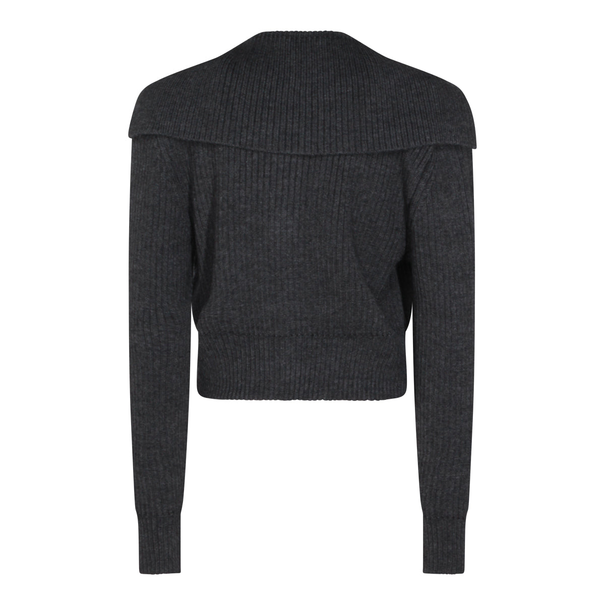 DARK GREY WOOL KNITWEAR