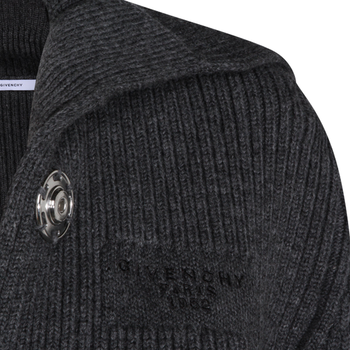 DARK GREY WOOL KNITWEAR