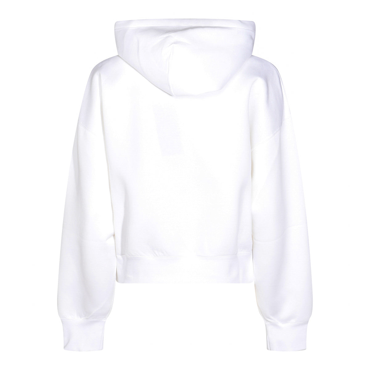 WHITE COTTON SWEATSHIRT
