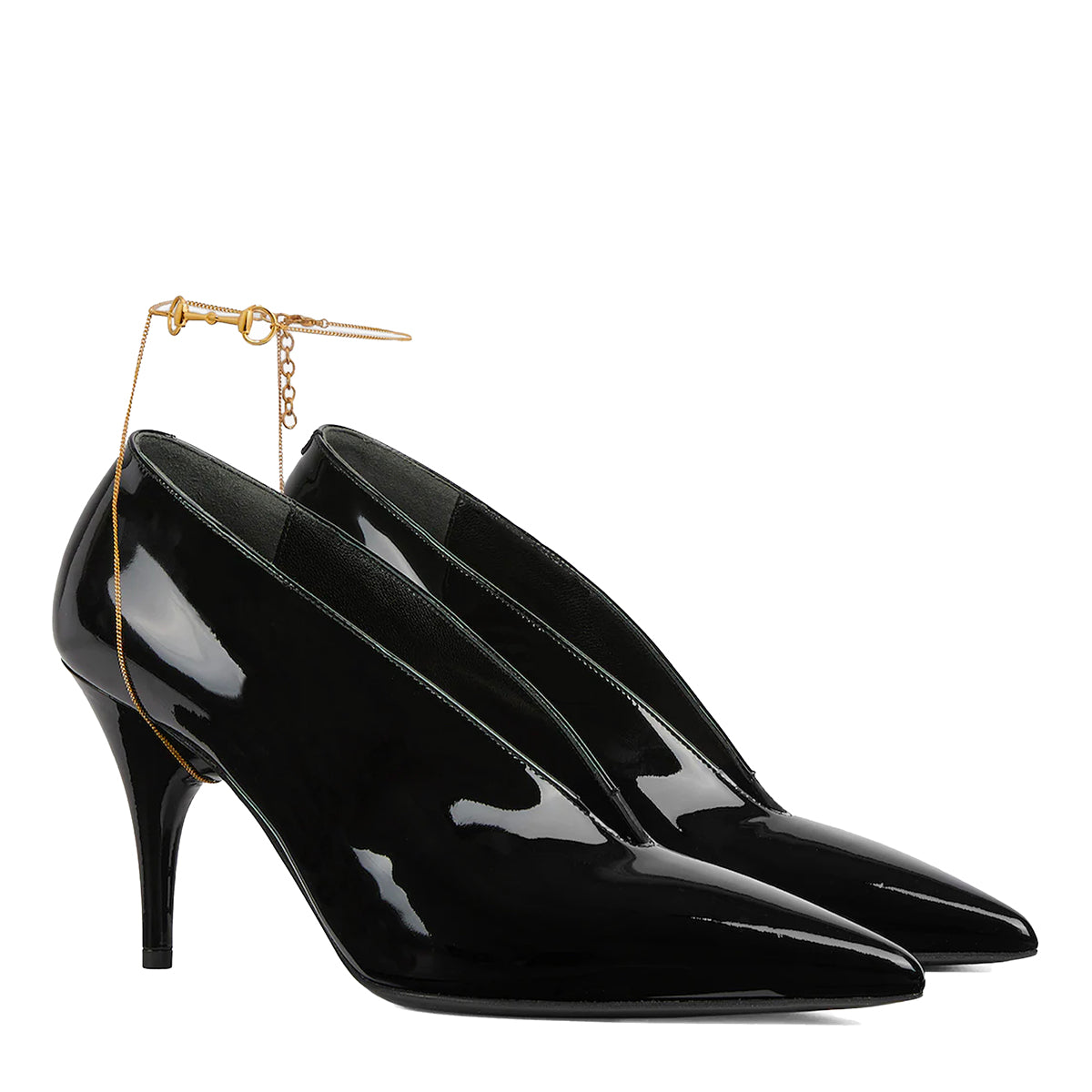 BLACK LEATHER GUCCI 97 PUMPS