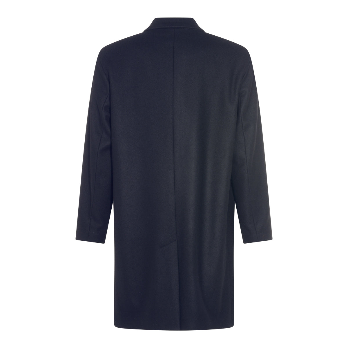 NAVY WOOL COAT