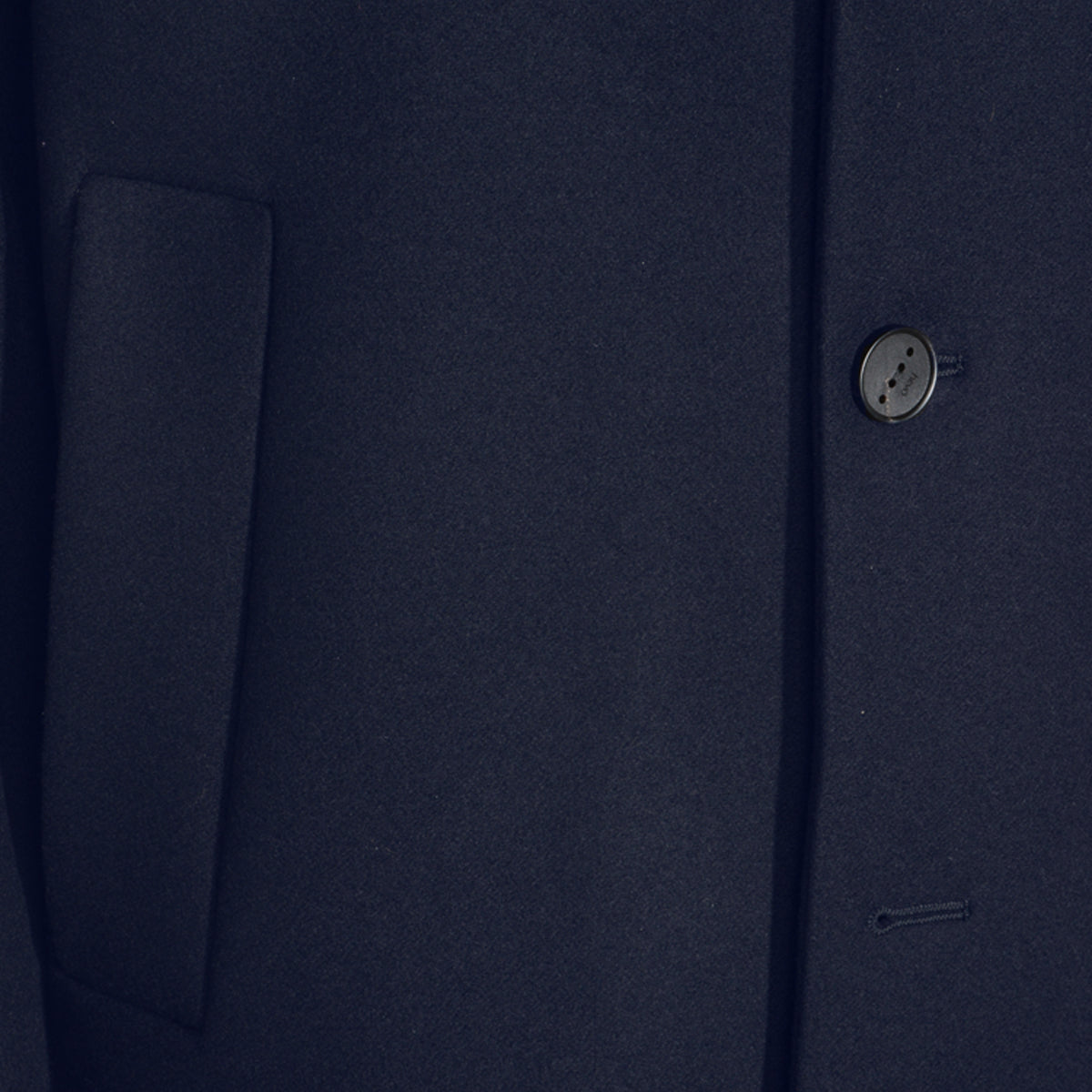 NAVY WOOL COAT