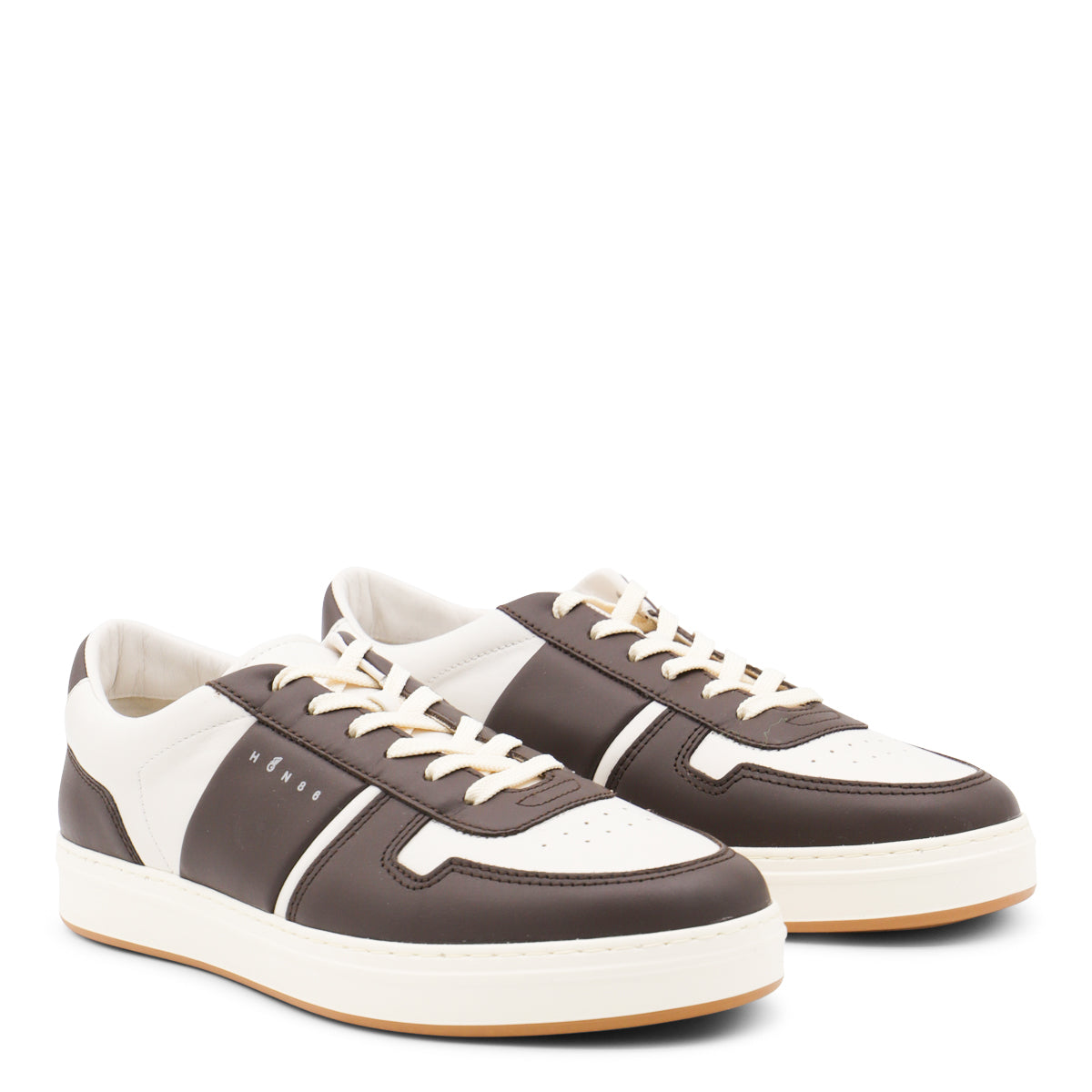 BROWN LEATHER SNEAKERS