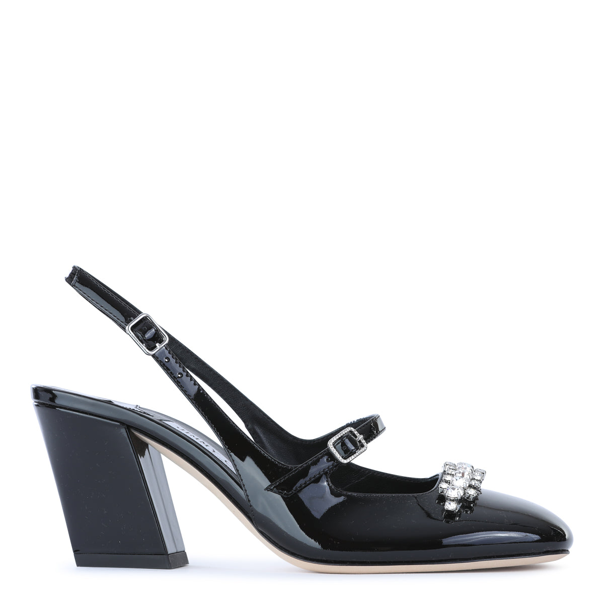 BLACK LEATHER PUMPS