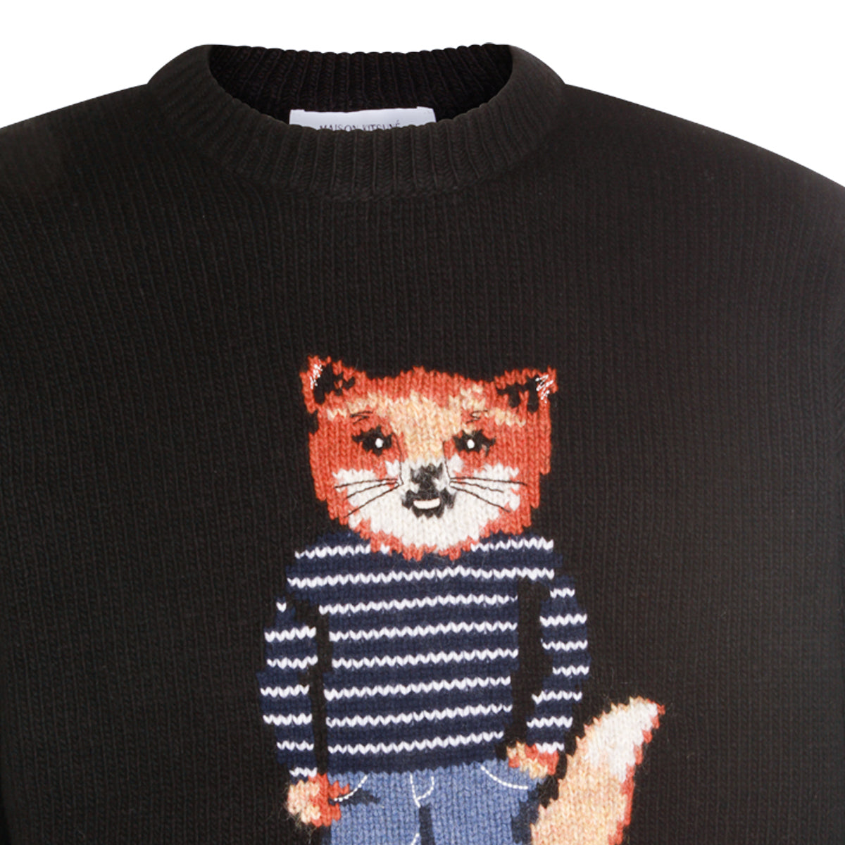 BLACK WOOL KNITWEAR