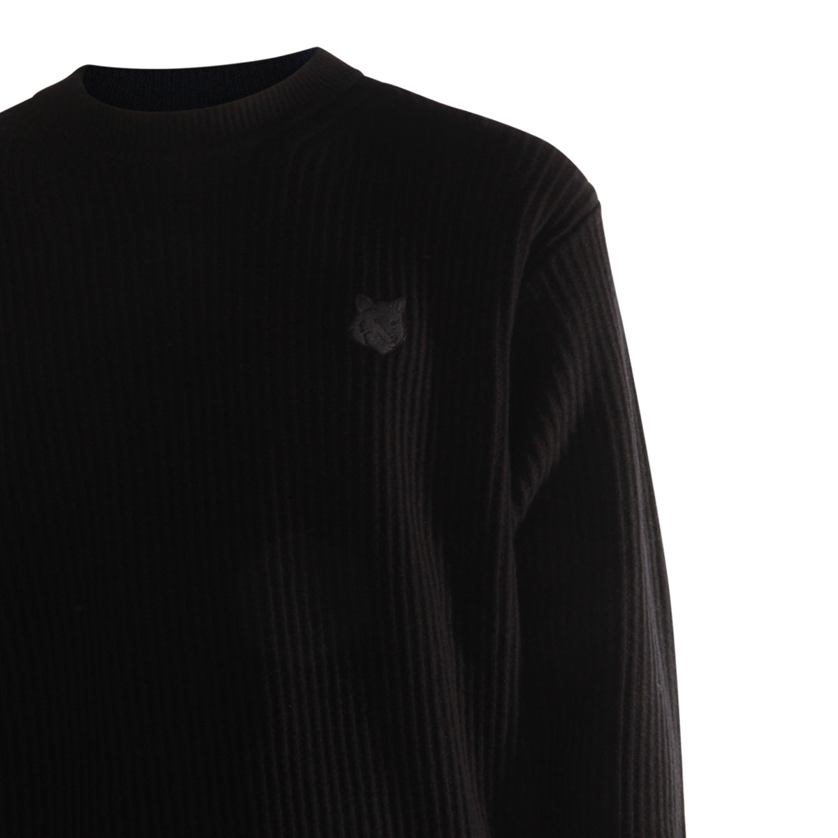 BLACK WOOL KNITWEAR