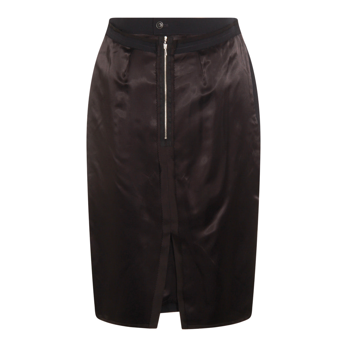 BLACK AND BLUE MIDI SKIRT
