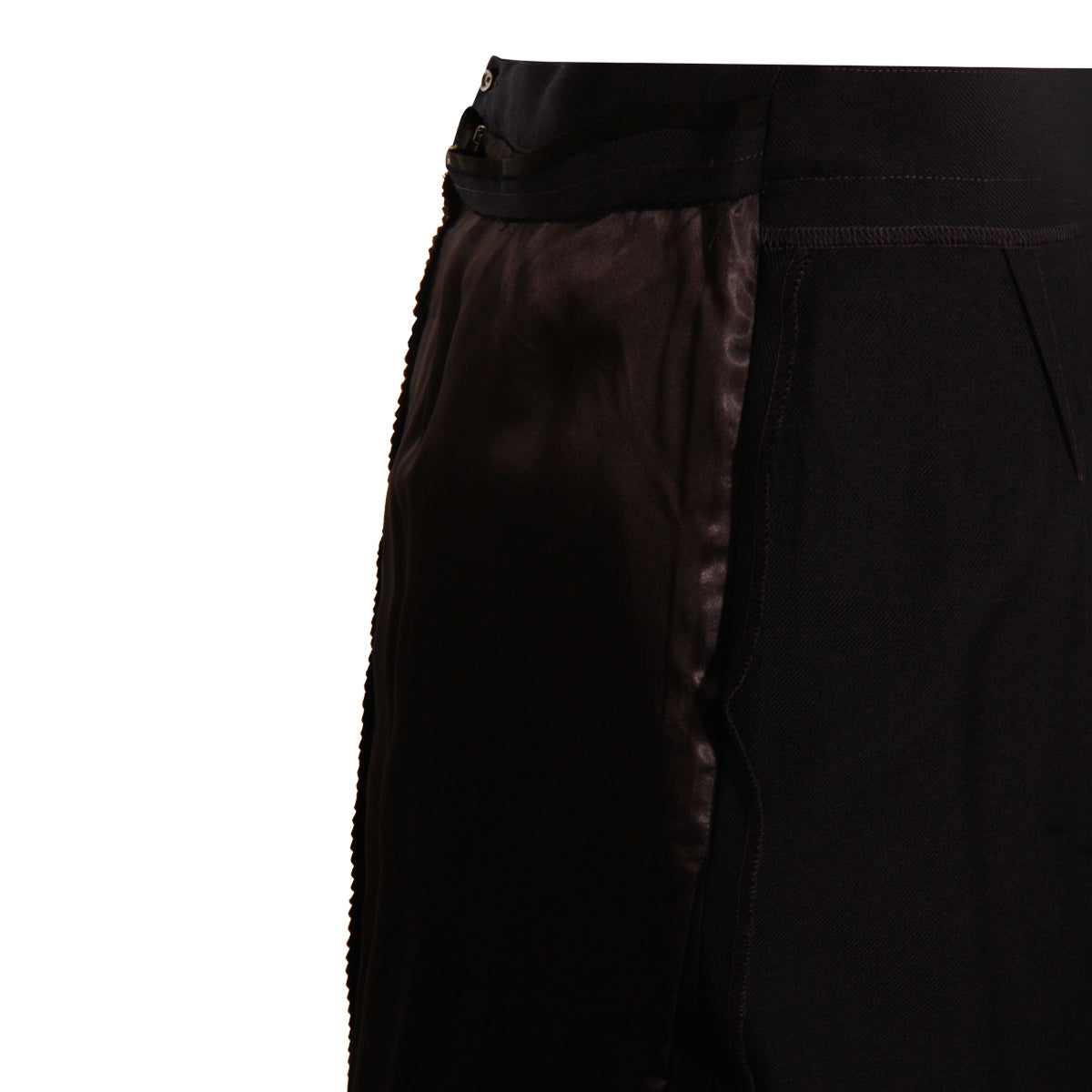 BLACK AND BLUE MIDI SKIRT