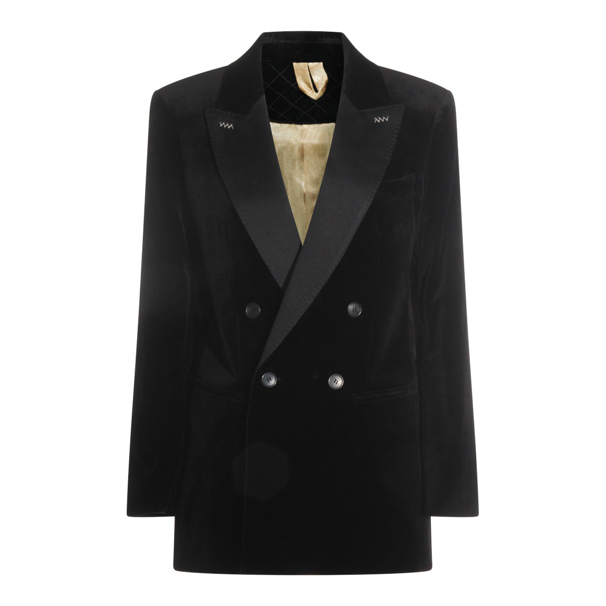 BLACK COTTON ORARIO BLAZER