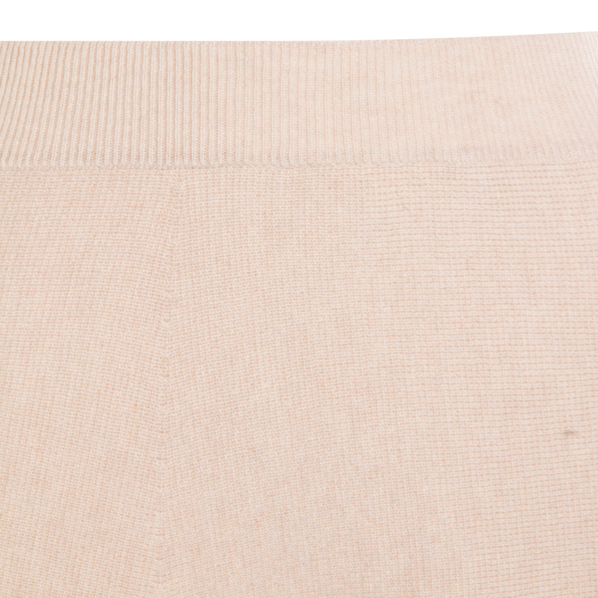 BEIGE WOOL MIDI SKIRT