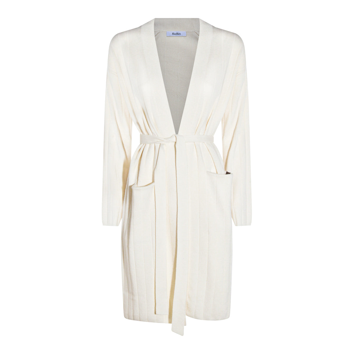 WHITE WOOL GIUSTO KNITWEAR