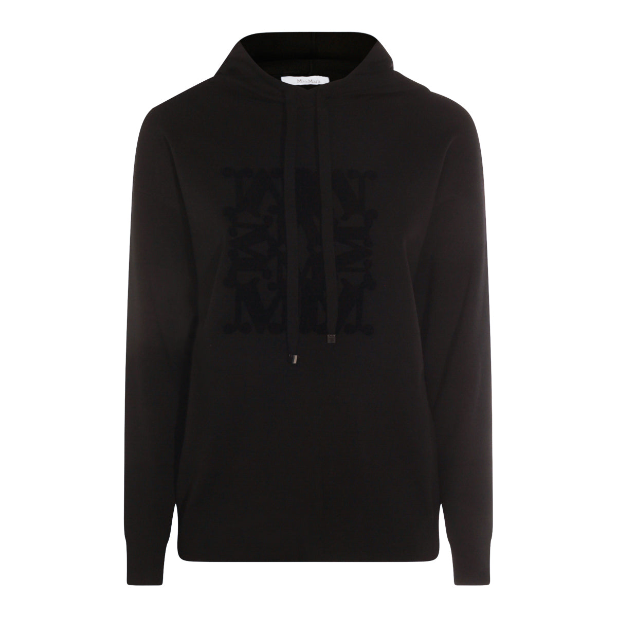 BLACK WOOL TADDEO SWEATSHIRT