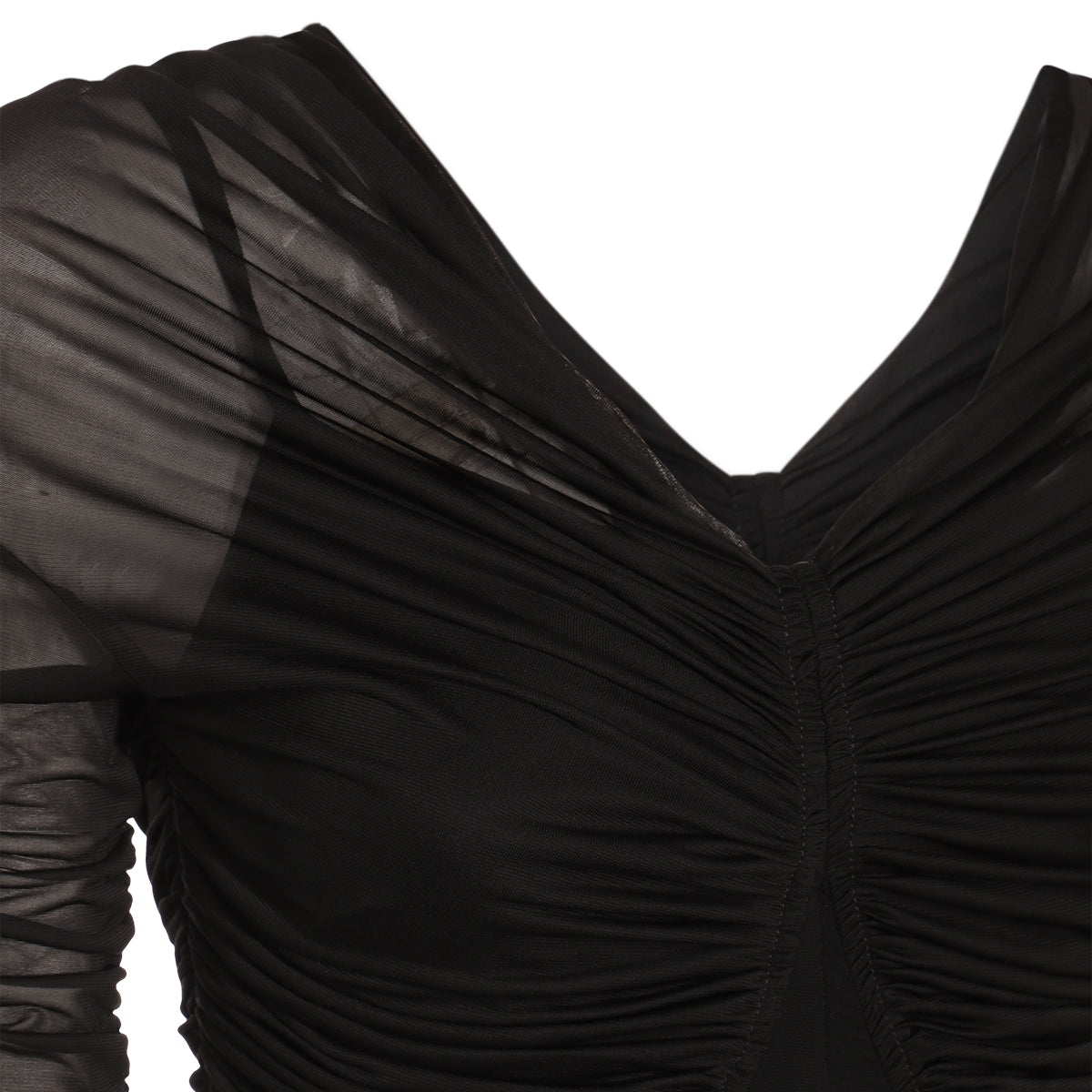 BLACK VISCOSE MAXI DRESS