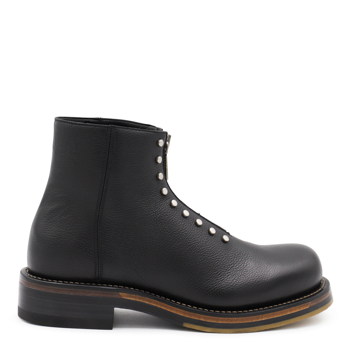 BLACK LEATHER BOOTS