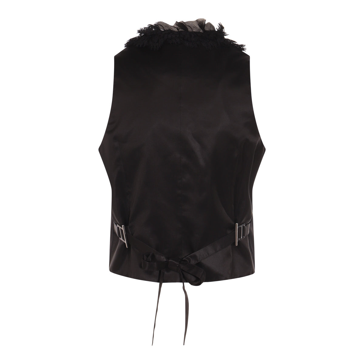 BLACK WOOL TOP