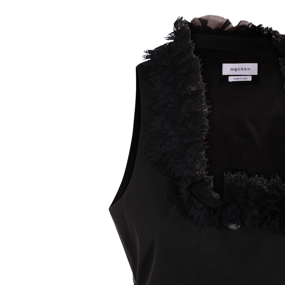 BLACK WOOL TOP