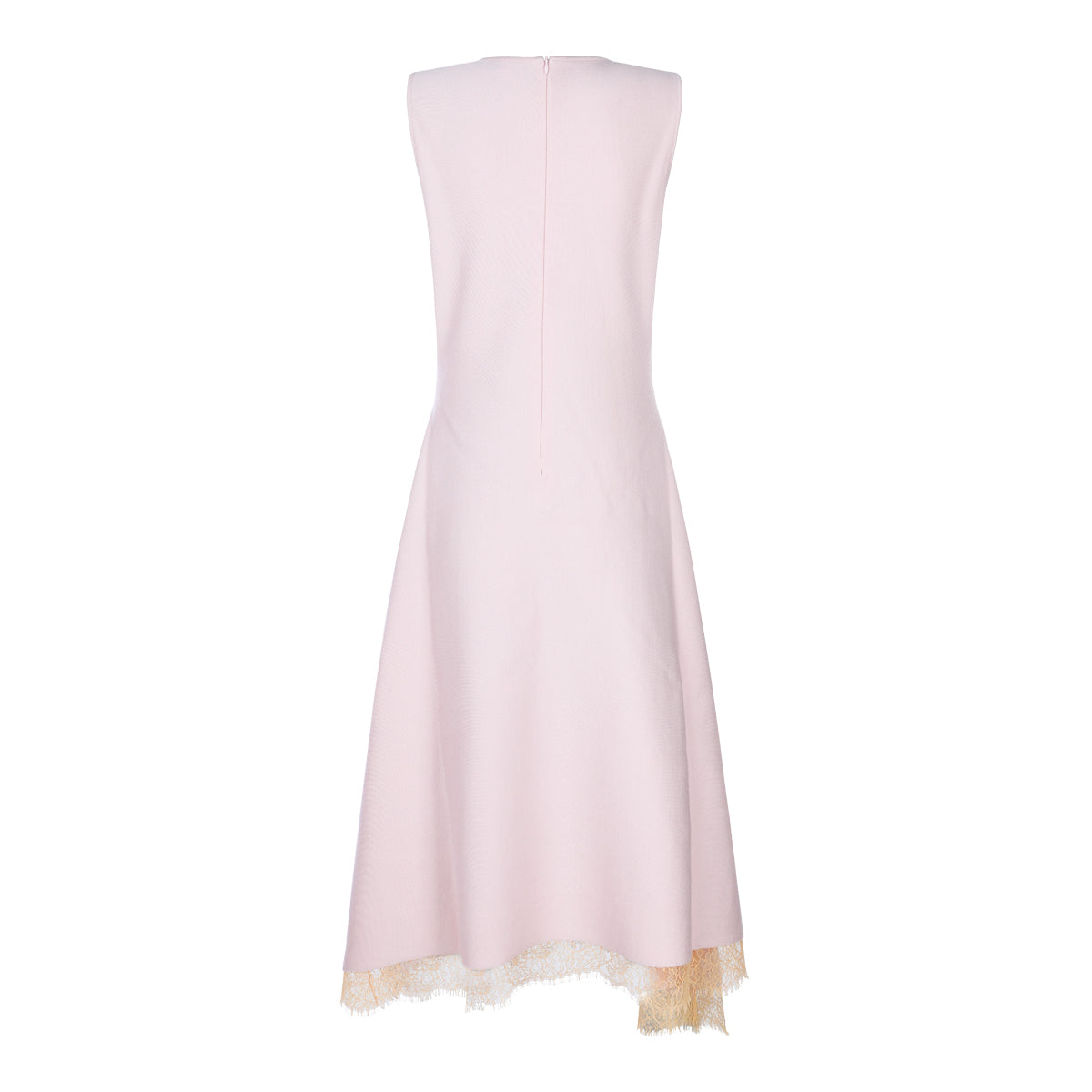 PINK VISCOSE MIDI DRESS