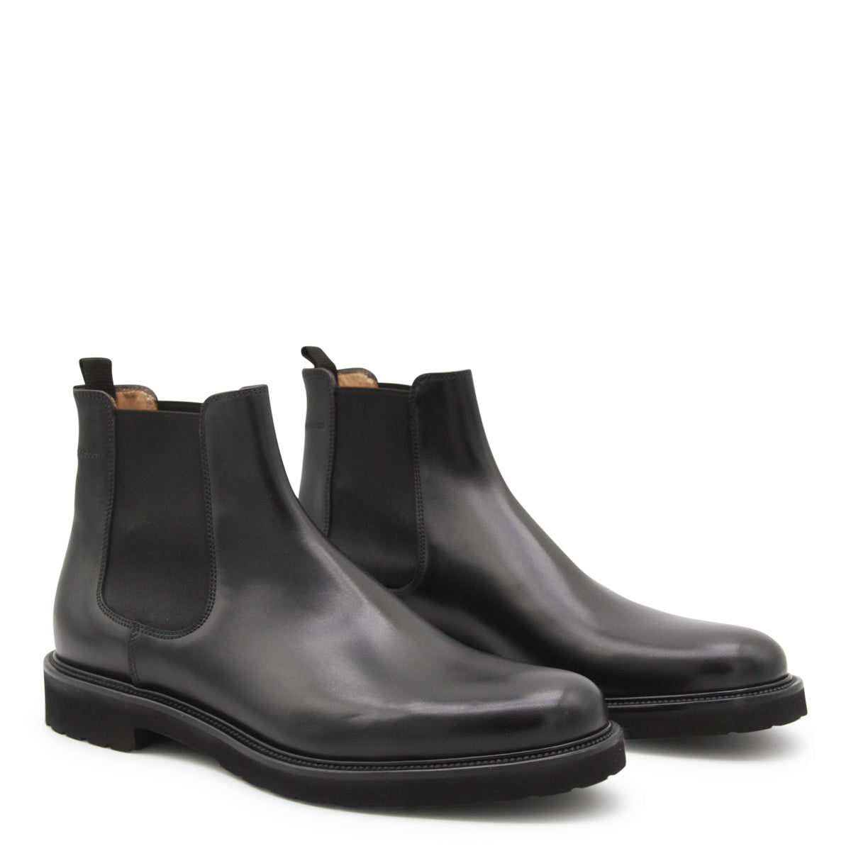 BLACK LEATHER BOOTS