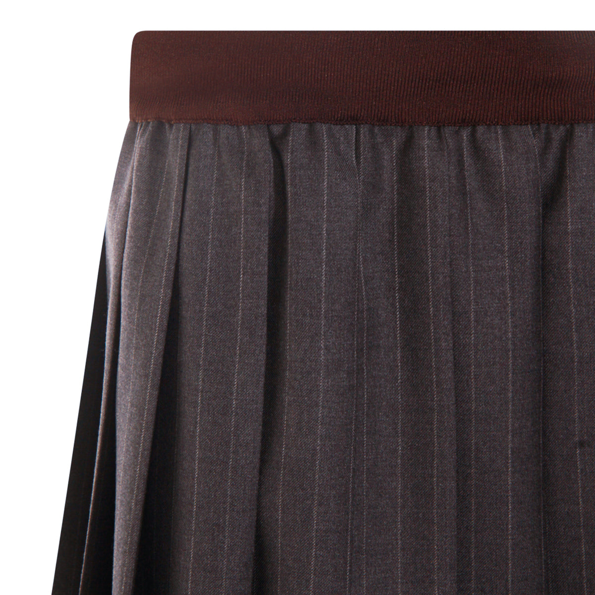 GREY WOOL SKIRT