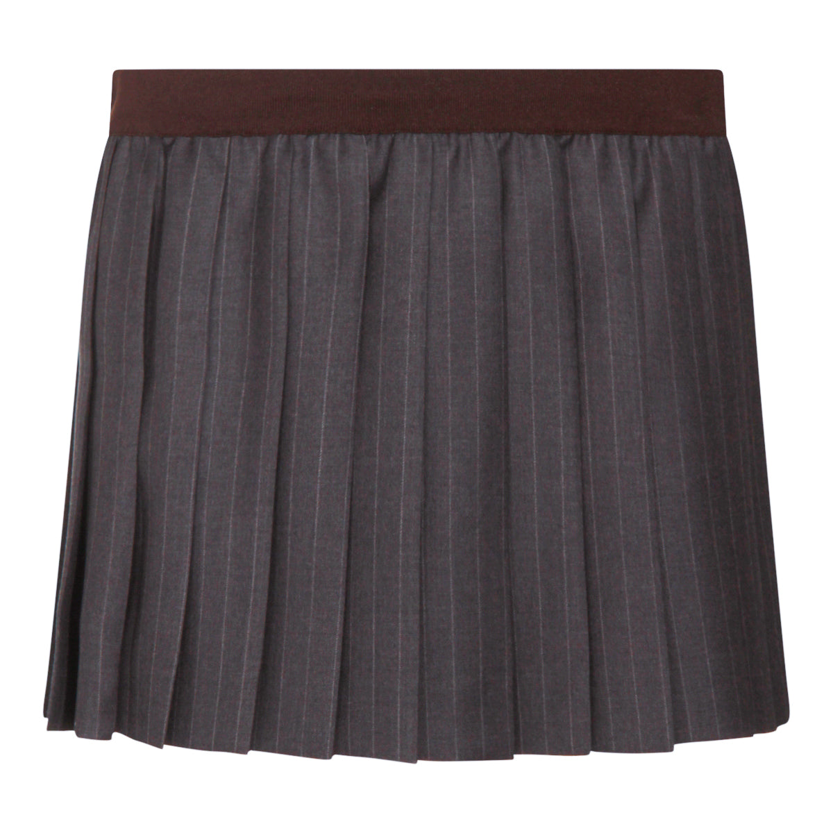 GREY WOOL SKIRT