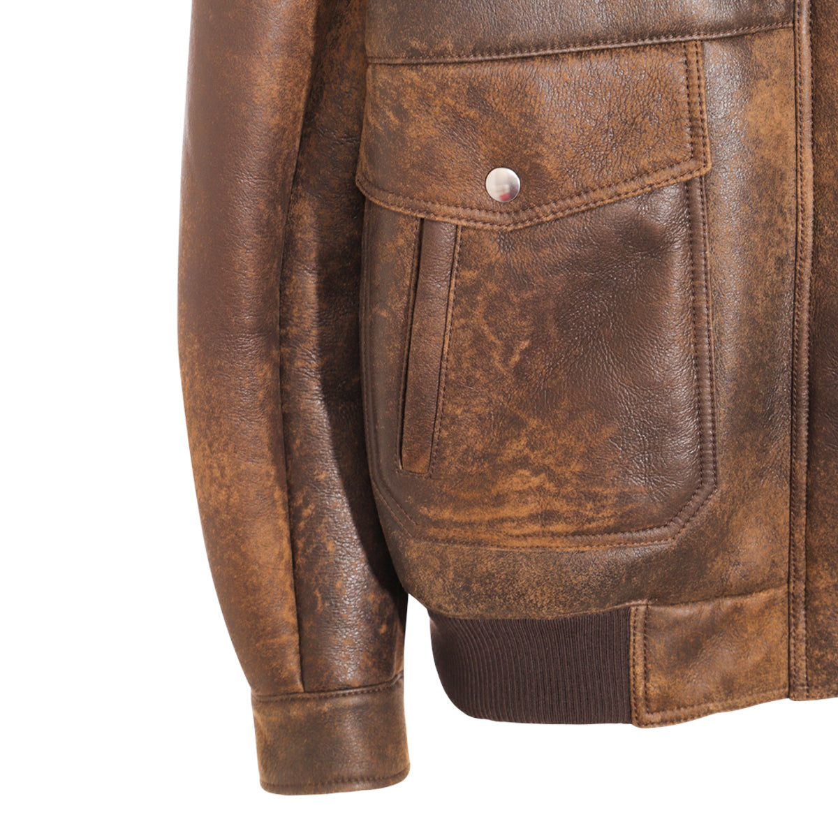 BROWN LEATHER JACKET