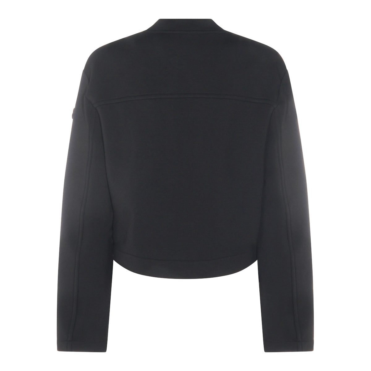 BLACK VISCOSE SWEATSHIRT