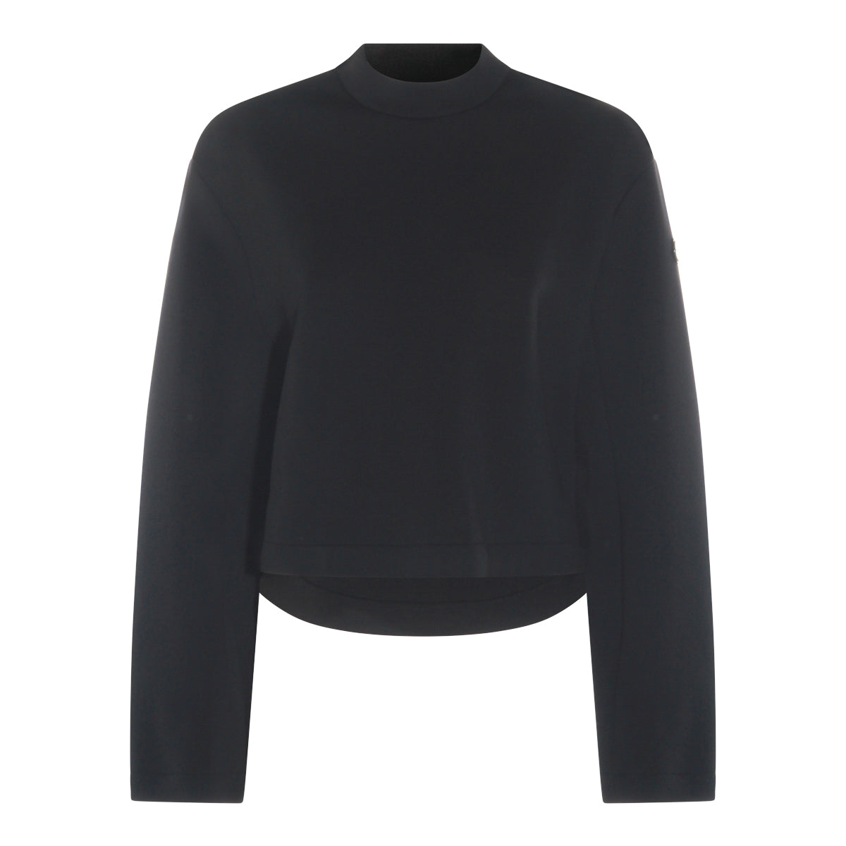 BLACK VISCOSE SWEATSHIRT