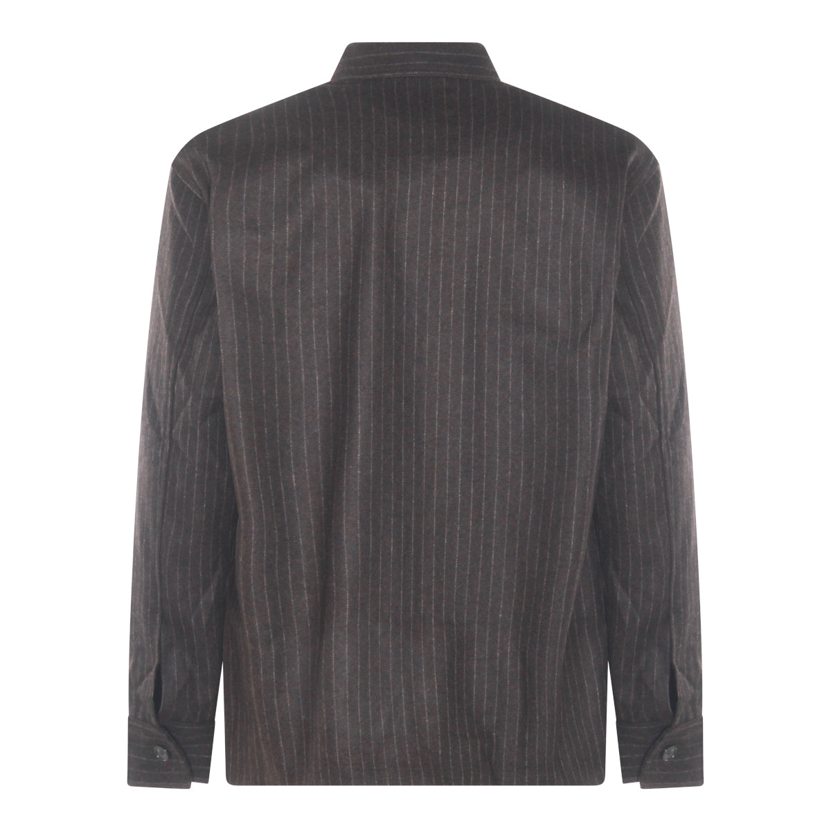 BROWN WOOL SHIRT