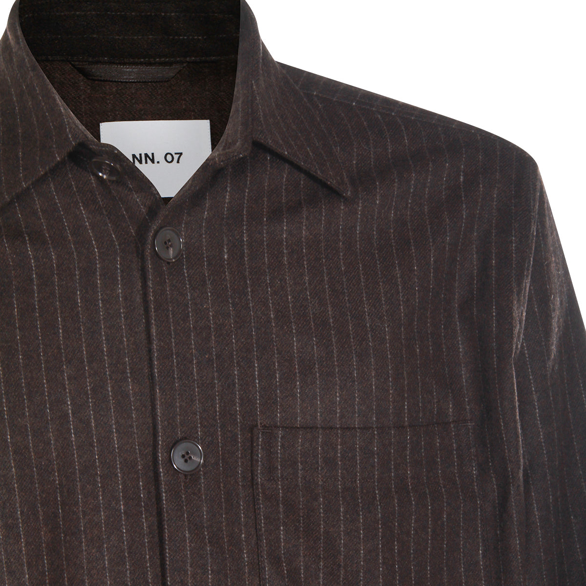 BROWN WOOL SHIRT