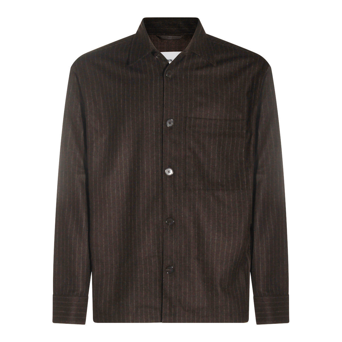 BROWN WOOL SHIRT