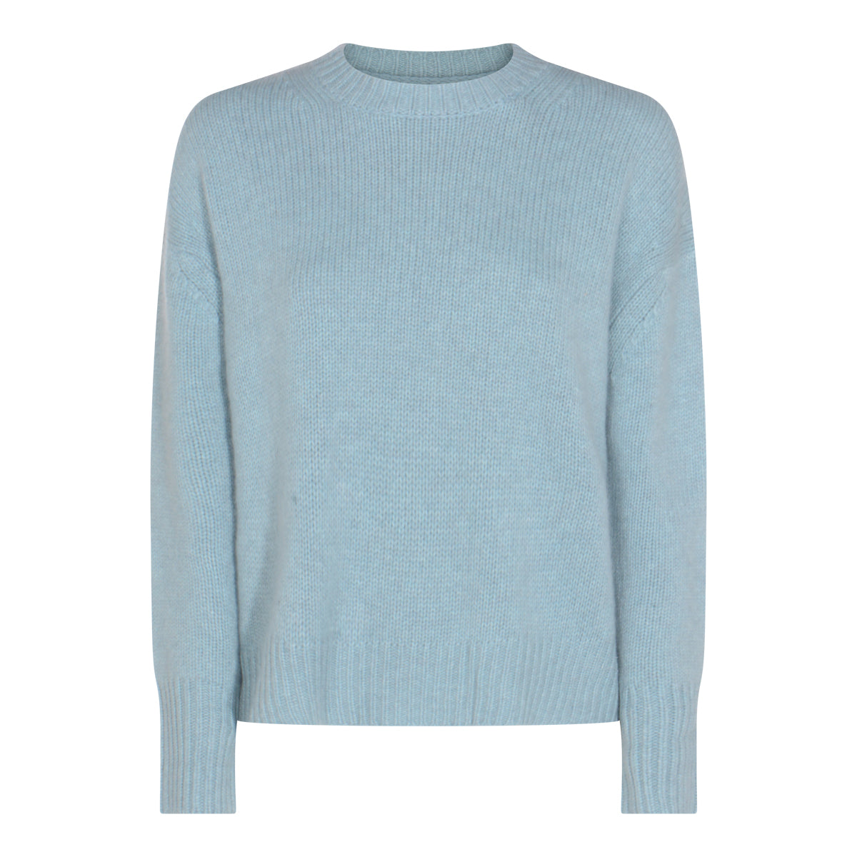 LIGHT BLUE WOOL KNITWEAR