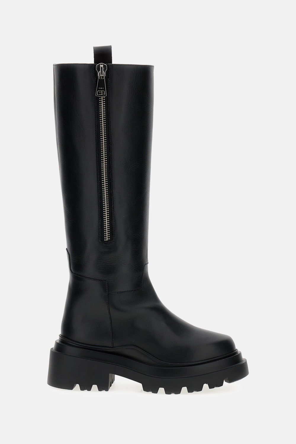 KNEE-HIGH ZIP BOOTS