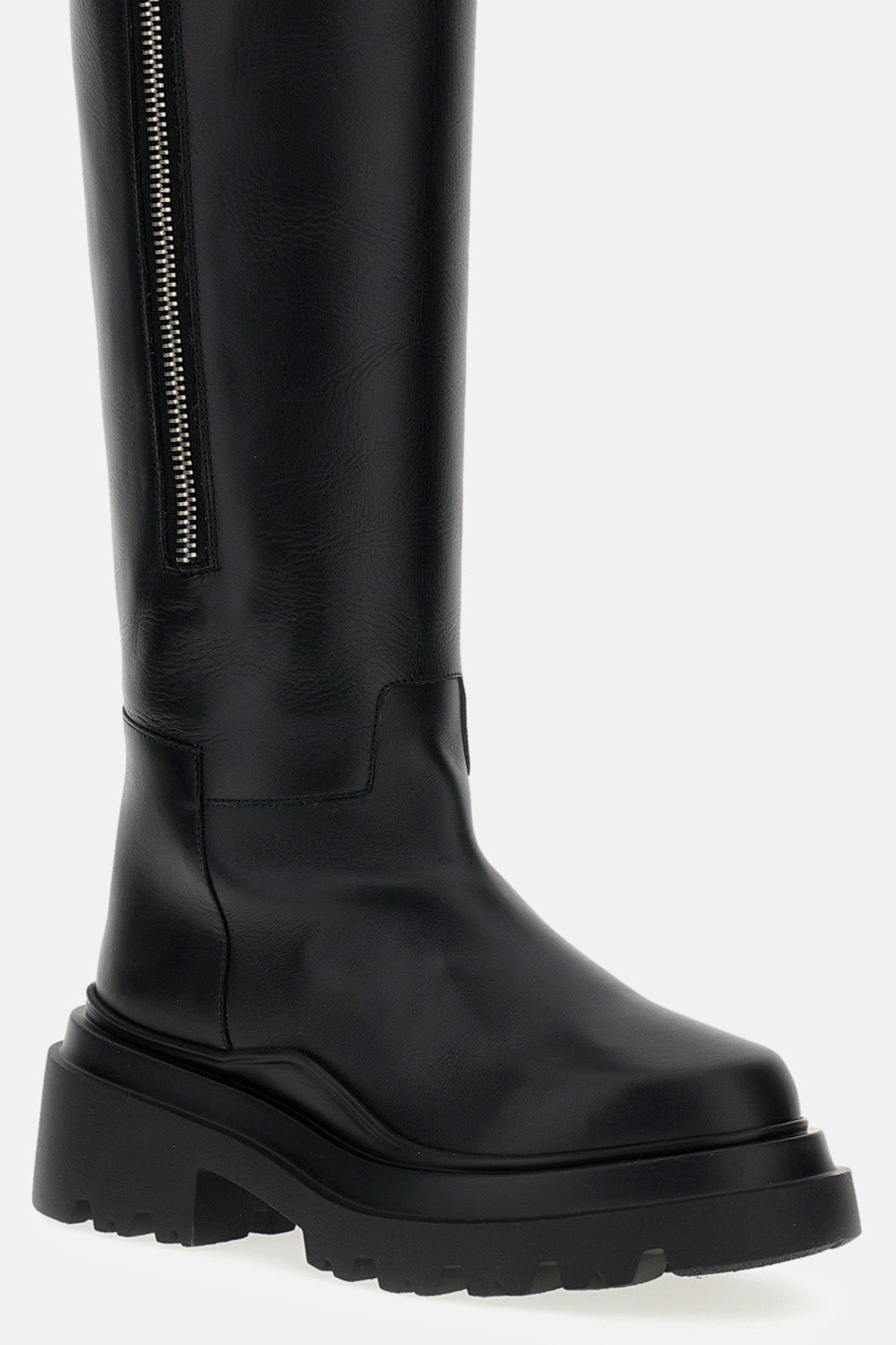 KNEE-HIGH ZIP BOOTS