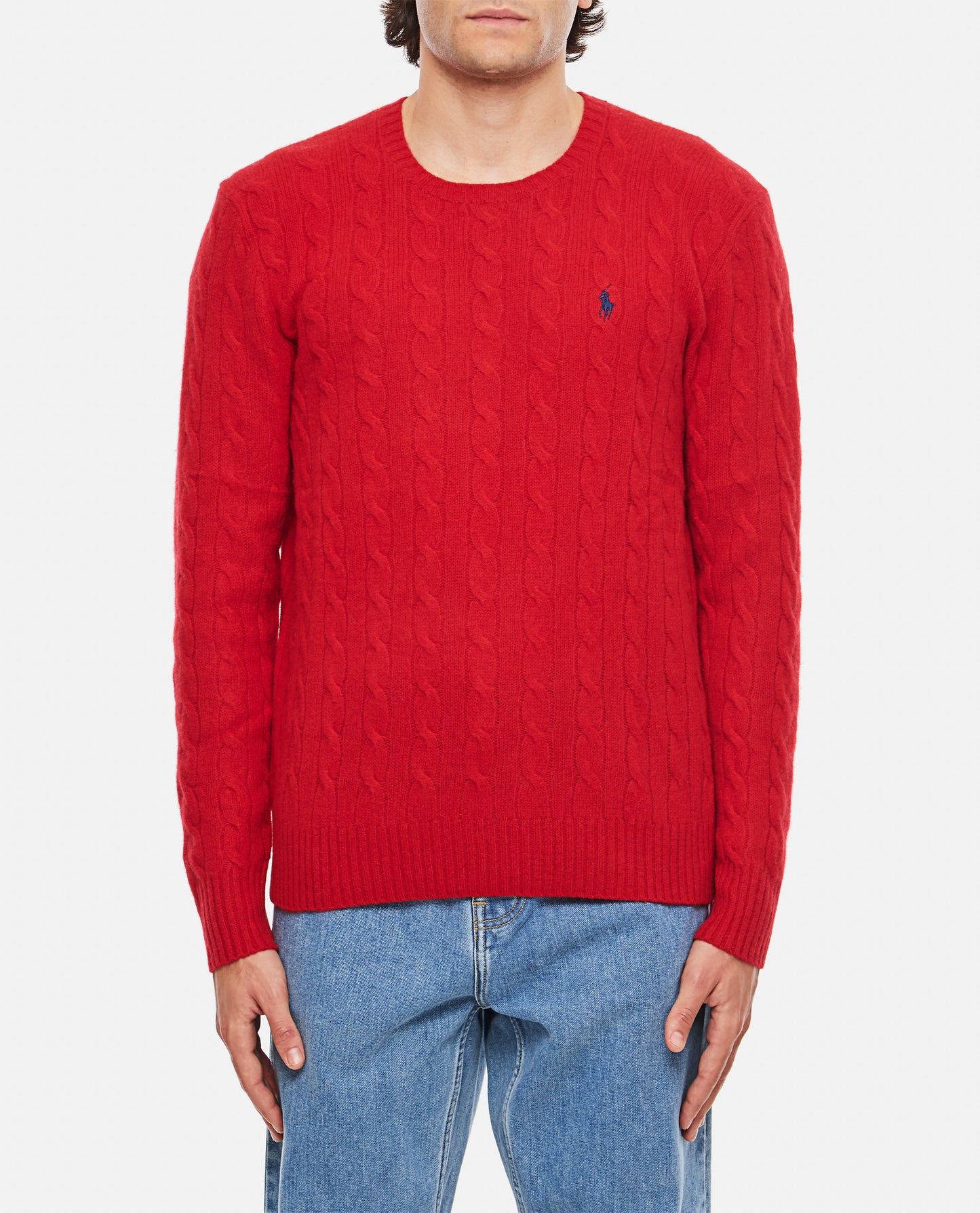 CABLE-KNIT WOOL-CASHMERE JUMPER