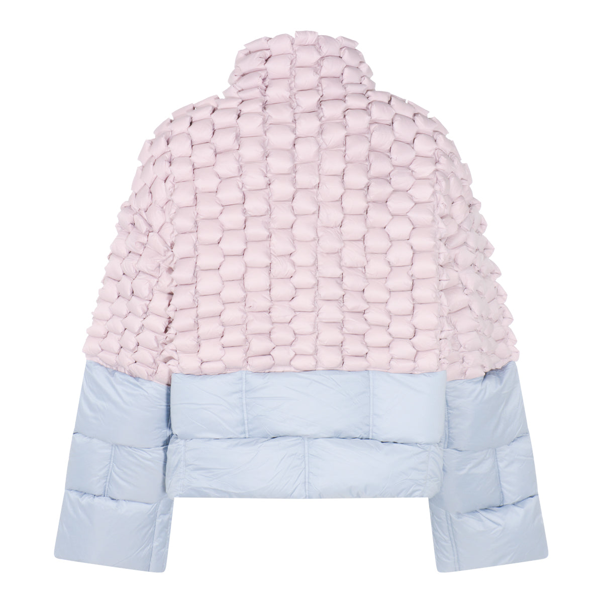 PINK AND LIGHT BLUE DOWN JACKET