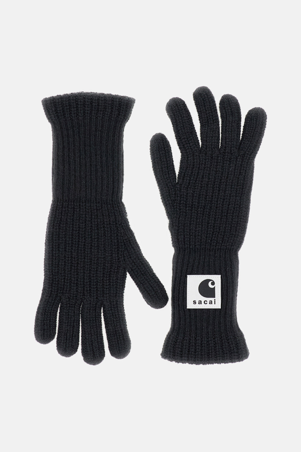 SACAI X CARHARTT WIP WOOL-BLEND KNIT GLOVES