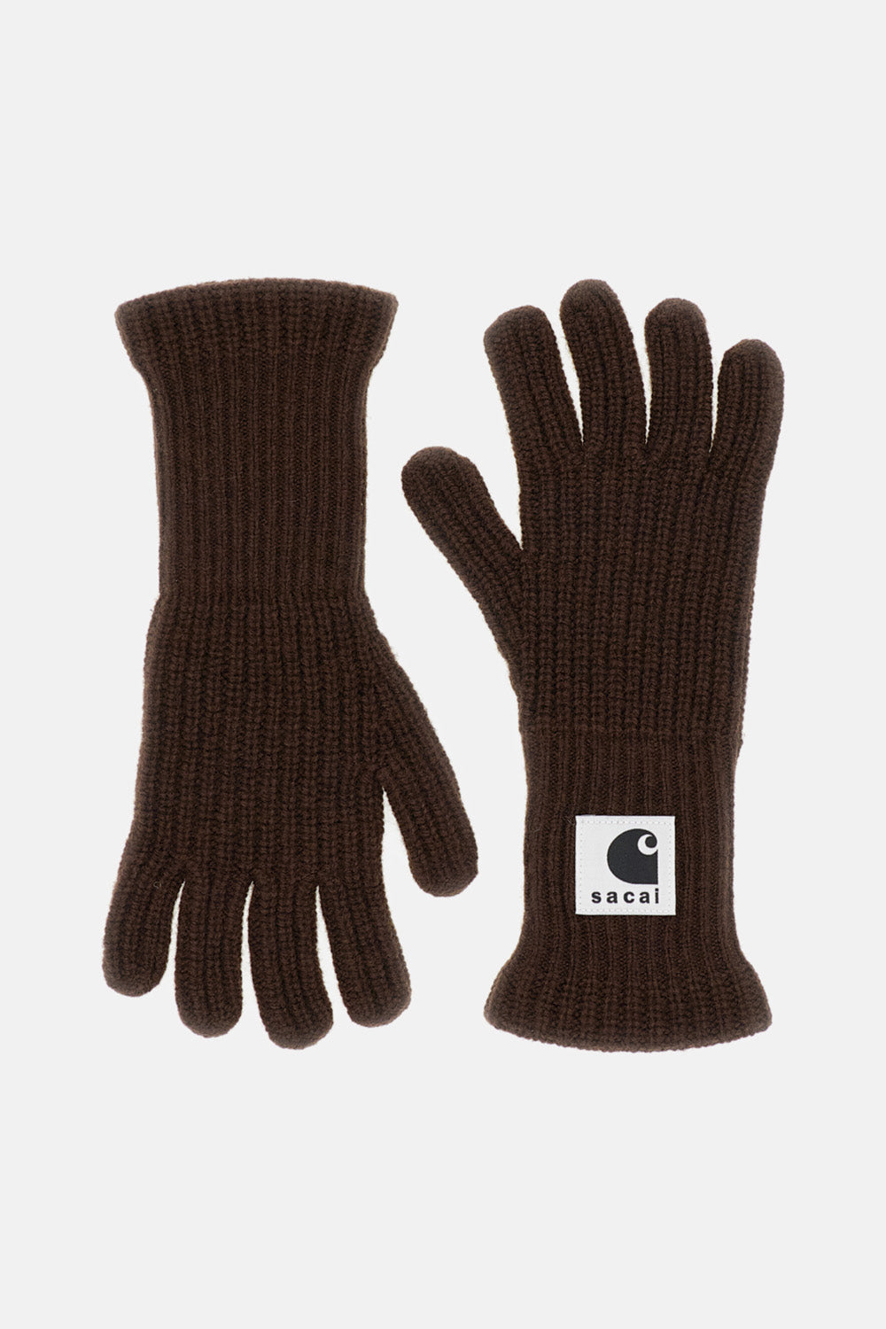SACAI X CARHARTT WIP WOOL-BLEND KNIT GLOVES