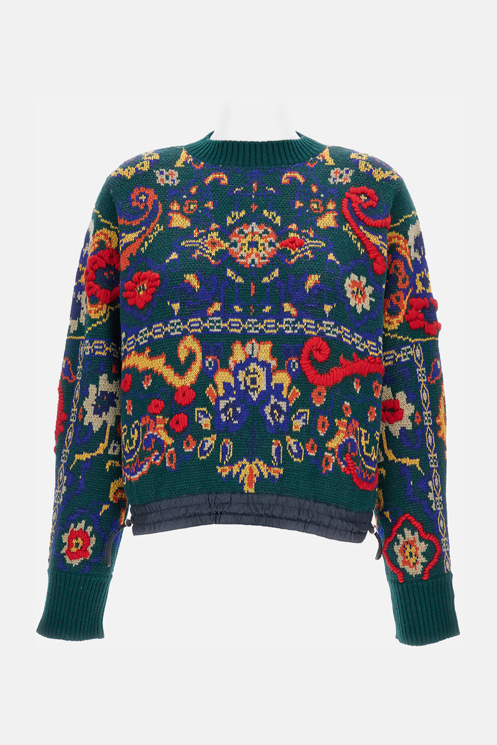 JACQUARD FLORAL PULLOVER